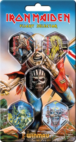 Оперения, Набор из 5-ти комплектов оперений Winmau Iron Maiden 8136