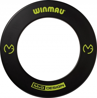 Мишени, кабинеты, защита, стойки, Защитное кольцо для мишени Winmau Dartboard Surround MvG (черного цвета)
