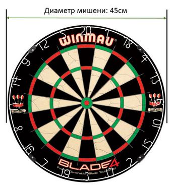 Размеры, диаметр мишени для дартс